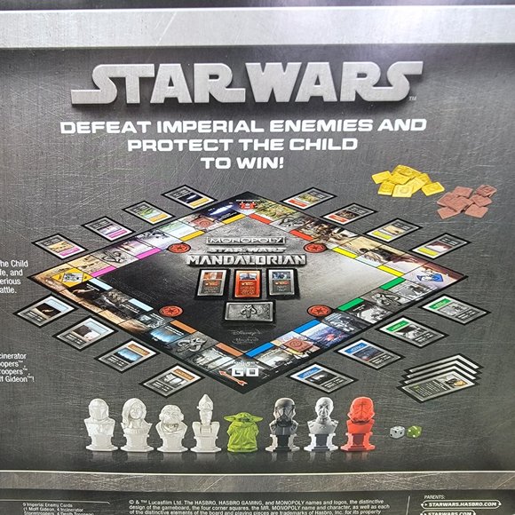MONOPOLY Star Wars The Mandalorian Edition Family Board Game Disney Hasbro - NEW - Picture 2 of 6